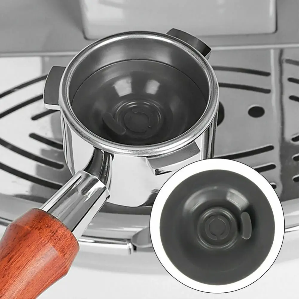 

Silicone Coffee Machine Blind Handle 54mm 58mm with Hole Blind Filter Durable Portable Cleaning Gasket Cleaning Pad