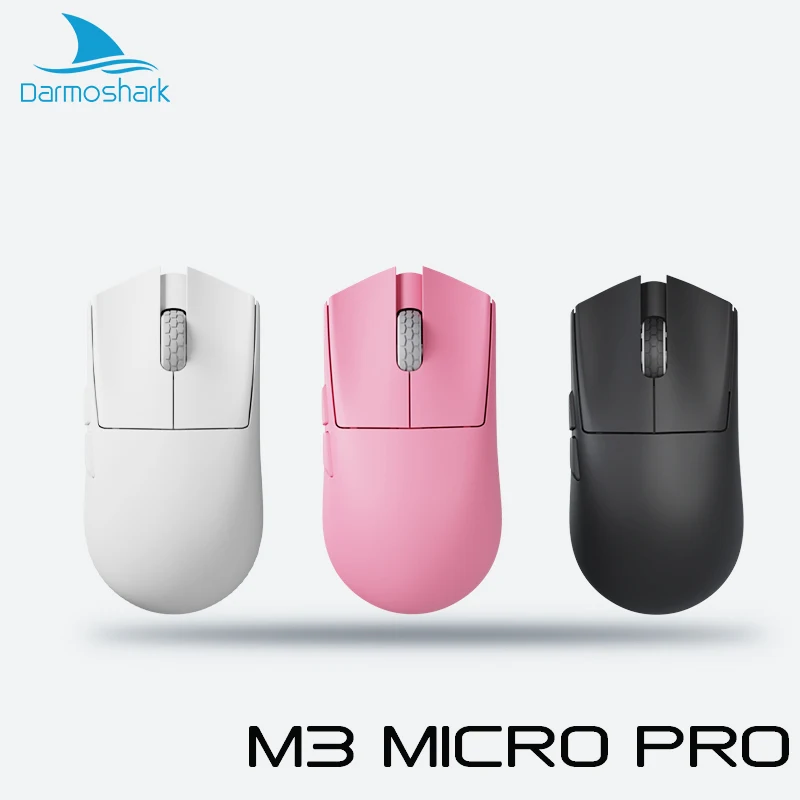 

Darmoshark M3 MICRO PRO 8K игровая мышь беспроводная Bluetooth эргономичная мышь PAM3950 Nordic 52840 30 К DPI для компьютера, ноутбука, геймера