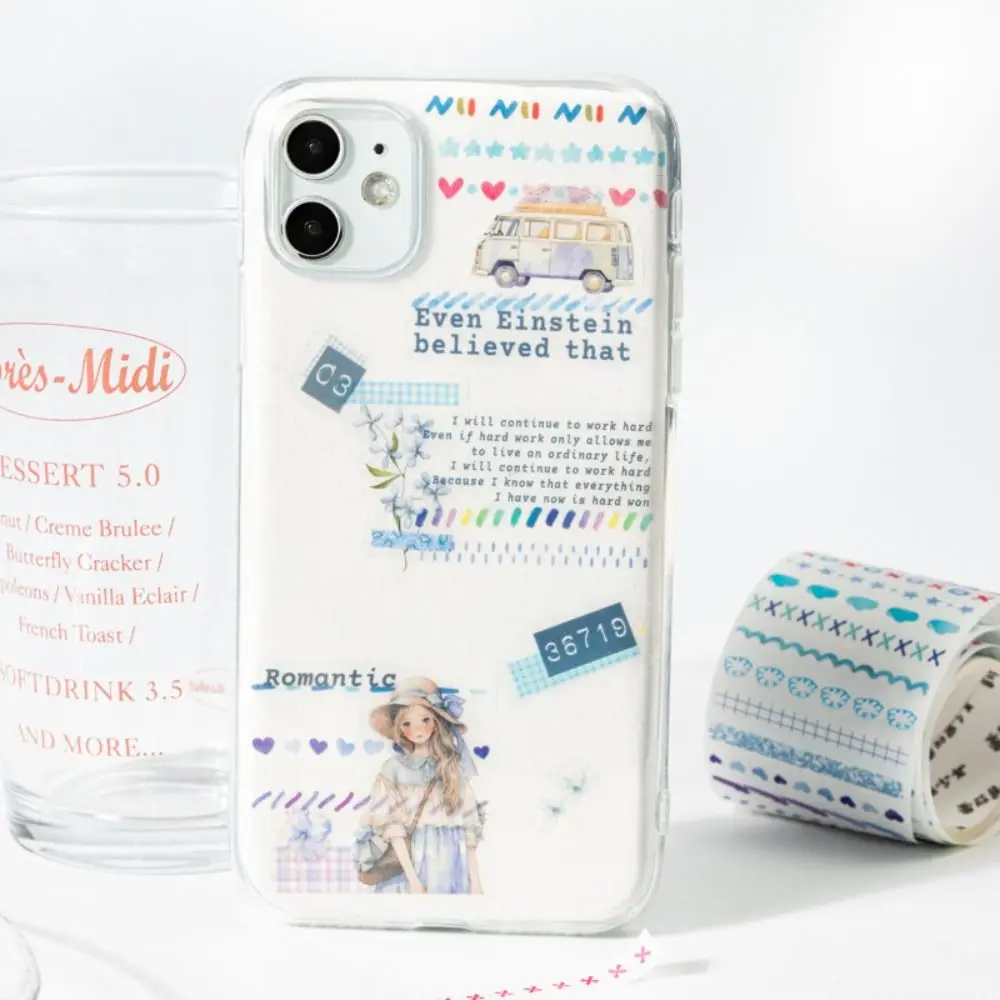 クリエイティブキャプチャレインボーシリーズダイカットテープカラフルな DIY ステッカーテープギフトスクラップブッキングステッカー学校文具