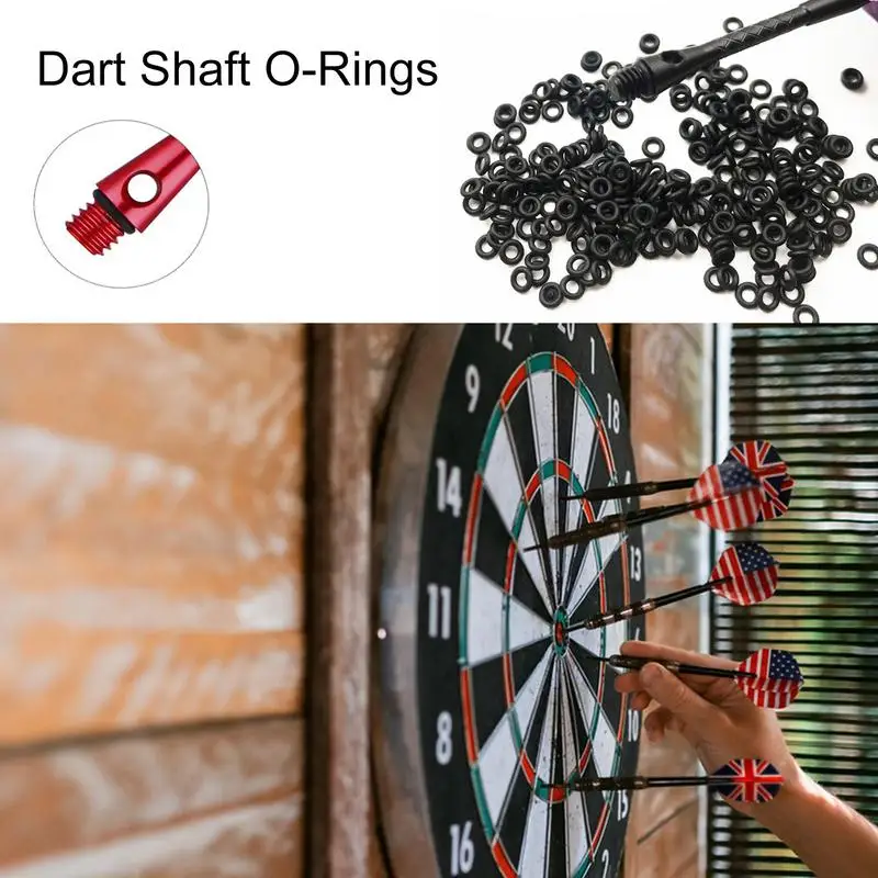 ยาง O แหวนสําหรับ Dart Shafts 100PCS Dart Shaft ยาง O แหวนยาวนาน Dart แหวนสําหรับลูกดอกแบบพกพา Dart อุปกรณ์