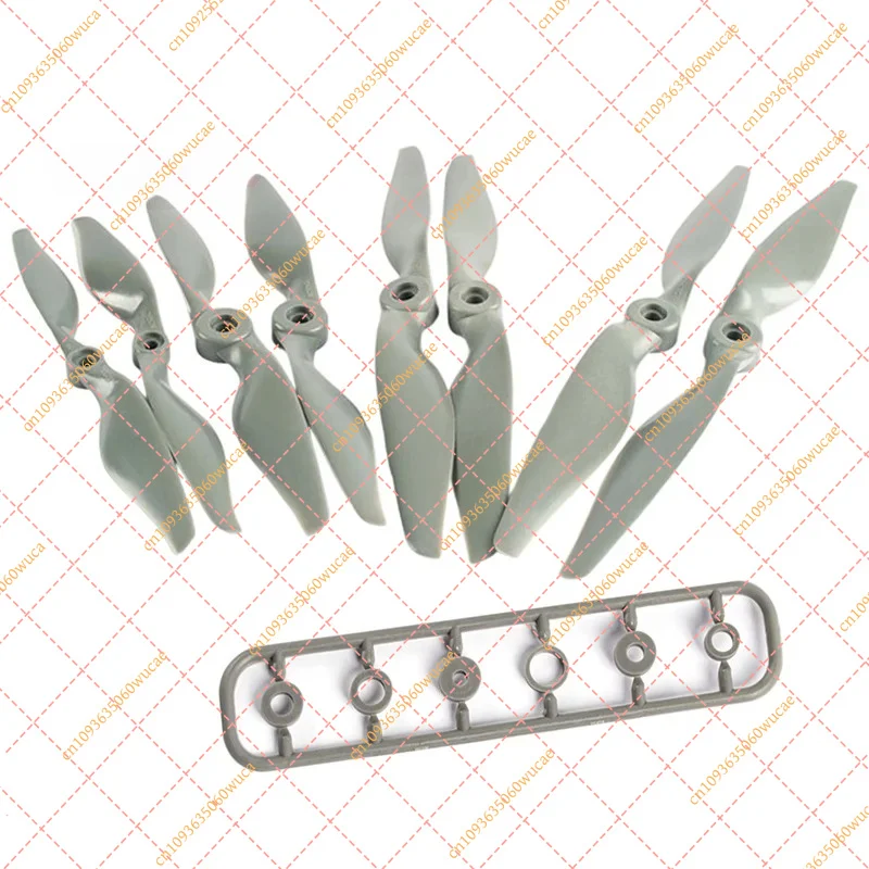 CW/CCW 2-Blade Nylon Propeller | Sizes: 7x5 to 10x7 Inch | Gray Direct Drive Paddle with Adapter Rings | RC Aircraft Spare Part