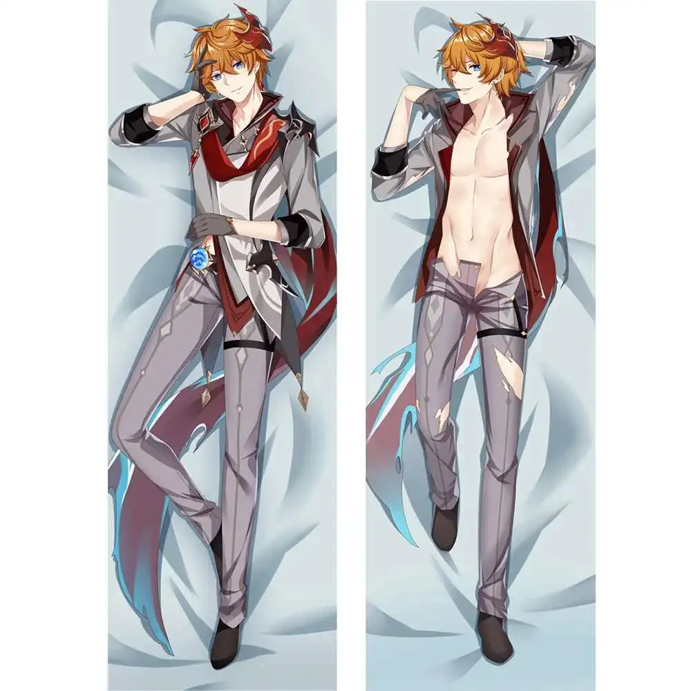 

Чехол для подушки Genshin Impact Dakimakura, подушка для тела на петлях, подушки для игры в стиле аниме, отаку, Tartaglia Kinsen