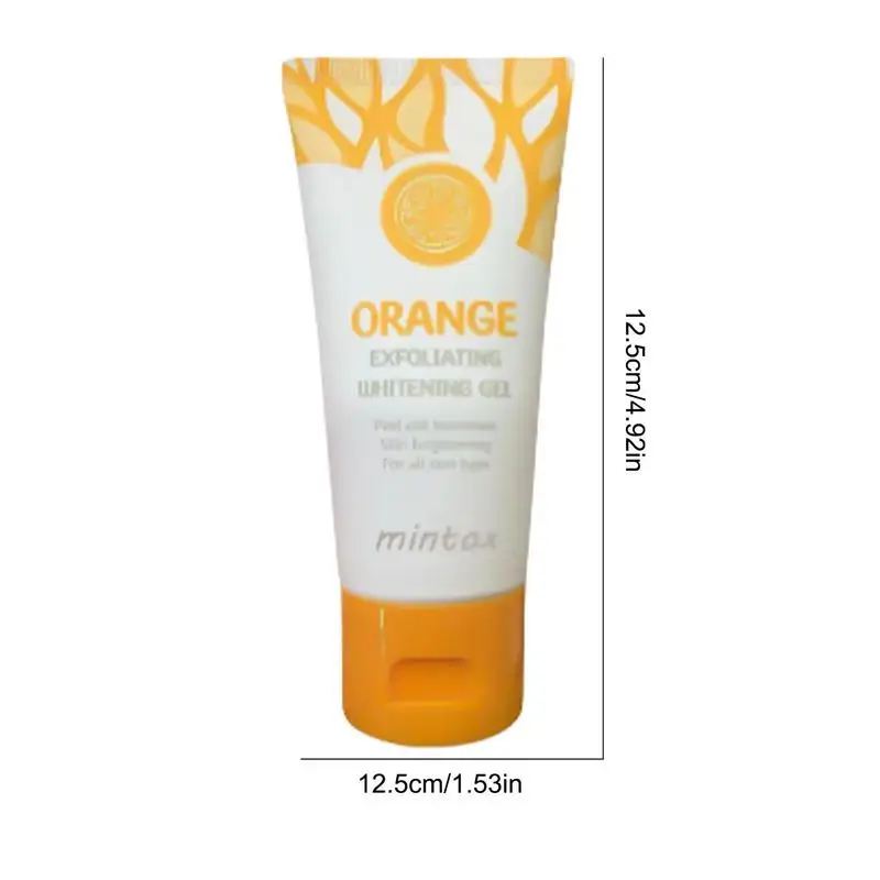 Orange Exfoliating Whitening Gel Gently Body Milk Scrub Deep Cleaning Moisturizing Scrub Body Facial Care Beauty For Women