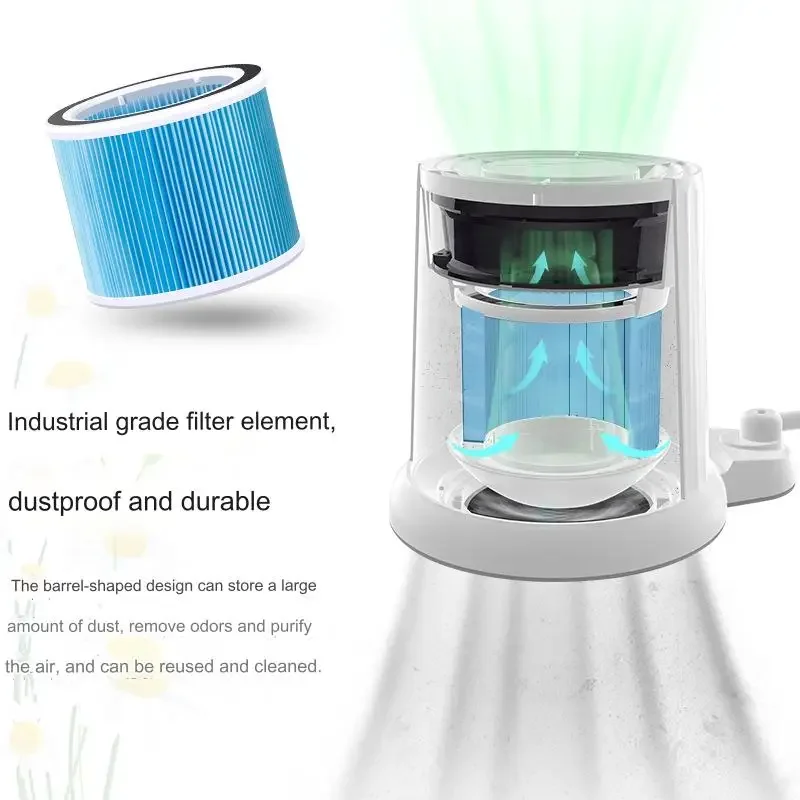 Professional Private Label Client Oem Two-in-one Shadowless Lamp Nail Dust Collector For Nail Salon Pedicure