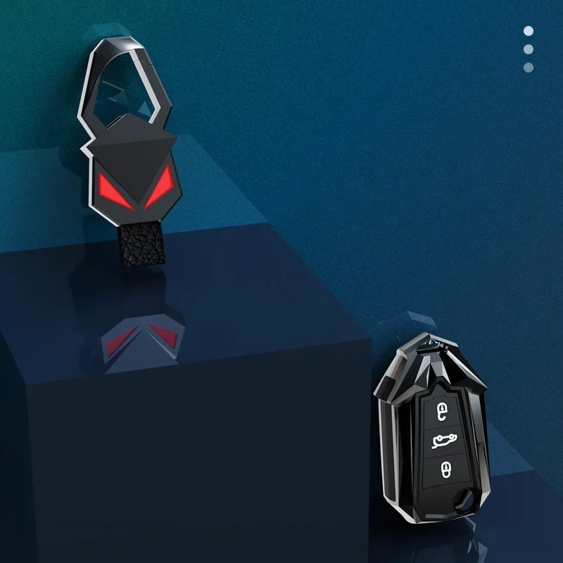 غطاء مفتاح قابل للطي للسيارة من سبائك الزنك لأوبل جراندلاند X كومبو لبيجو 208 2008 407 408 رايفتر 2020 غطاء لسيتروين C5 Aircross