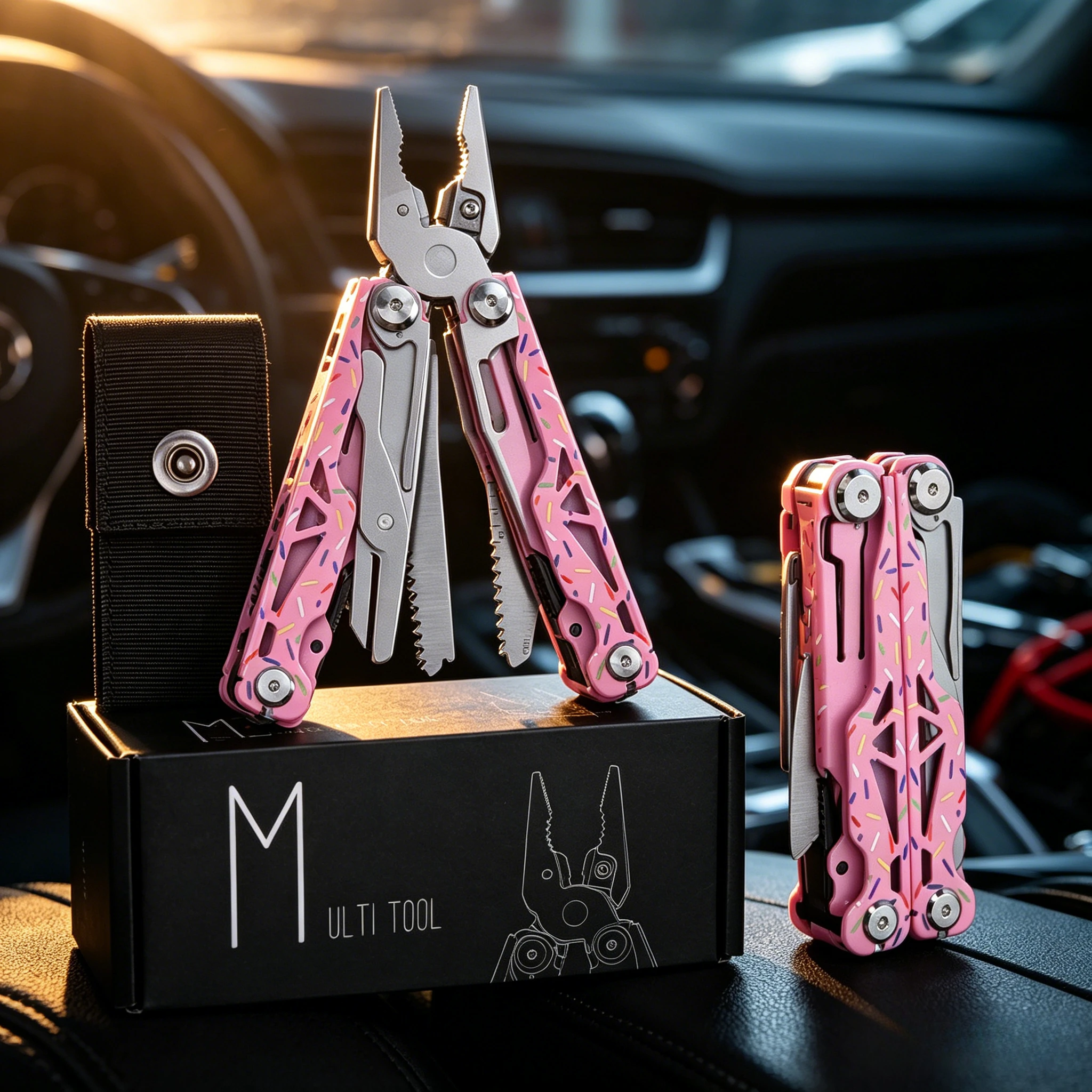 Multitool-Zange, faltbar, für den Alltag, Edelstahl, Outdoor-Überlebenswerkzeug-Set, tragbar, Camping- und Wanderzubehör für Rucksackreisen