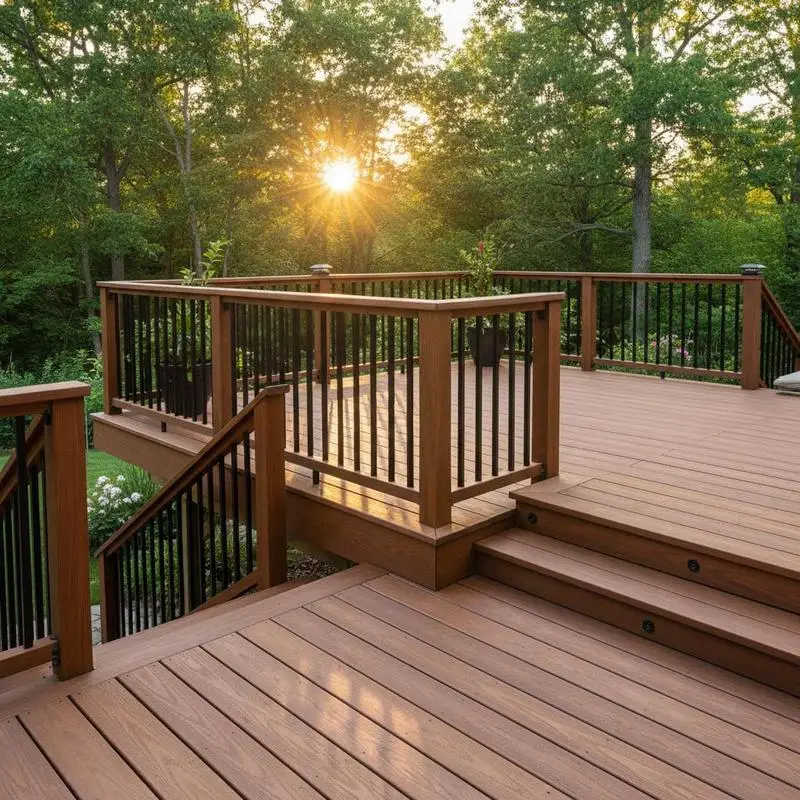 Terrasleuningen, 76-delige metalen terraspilaren, trapleuningen met schroeven, terrasleuningen van aluminiumlegering voor houten en composietterrassen, leuningen voor buitenvelden en terrassen