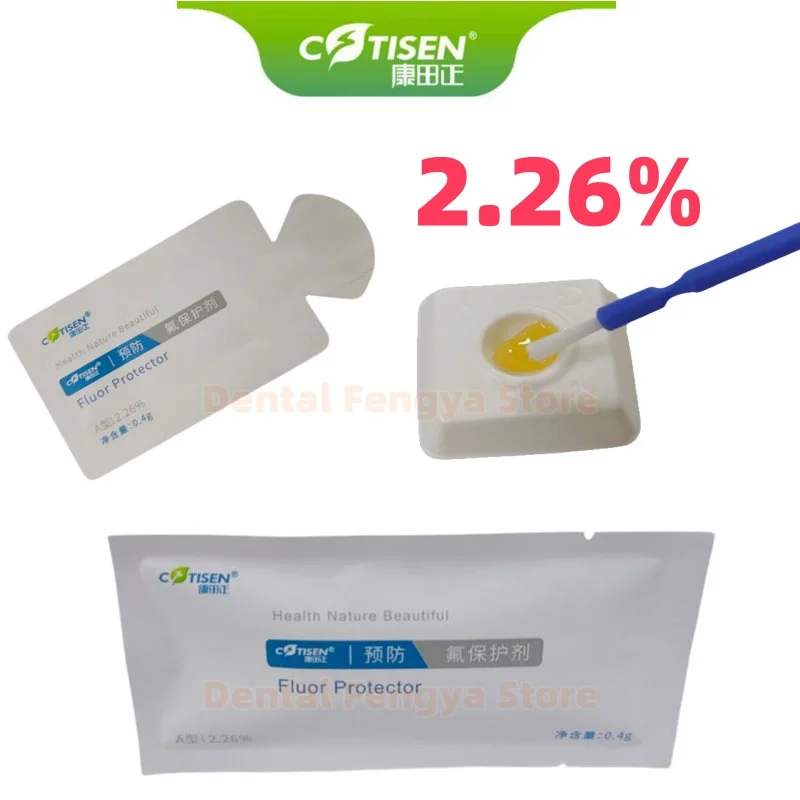 0.4gX2 Bag COTISEN Type A Fluor Protector Dental Fluoride Varnish Protective Agent Anti-Cavity Teeth Strengthening Teeth Kids