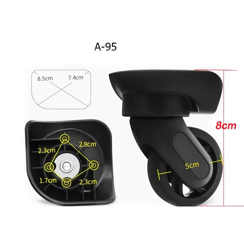 

Universal Luggage Wheels Replacement Hongsheng A95/zhongtai A808 suitcase caster wheels