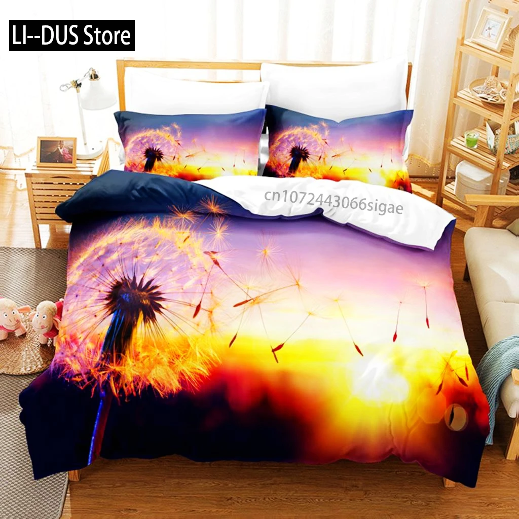 

Dandelion Bedding Set Duvet Cover Set 3d Bedding Digital Printing Queen Size Bedding Set Fashion Design
