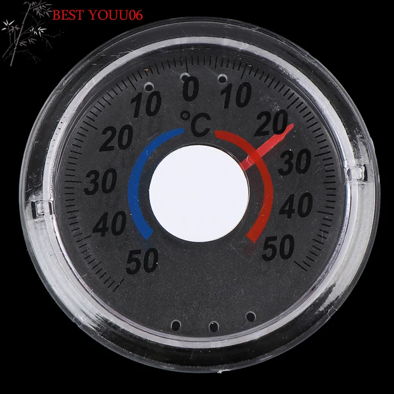 Hot -50 ~ 50 ℃Round Plastic Mini Bell-shaped Scale Thermometer Hygrometer Measure Tool For Home Office Wall Mount Indoor Outdoor