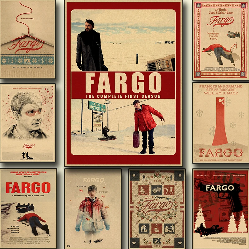 

Buy Three To Send One Fargo Classic Film Vintage Kraft Poster Art Wall Home Cafe Decoration Painting