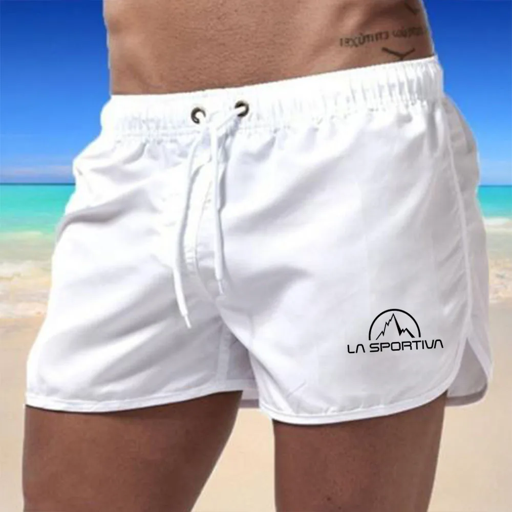 2024 new bodybuilding men's summer hot jogging soft beach pants comfortable fashion multi-functional leisure ventilated men