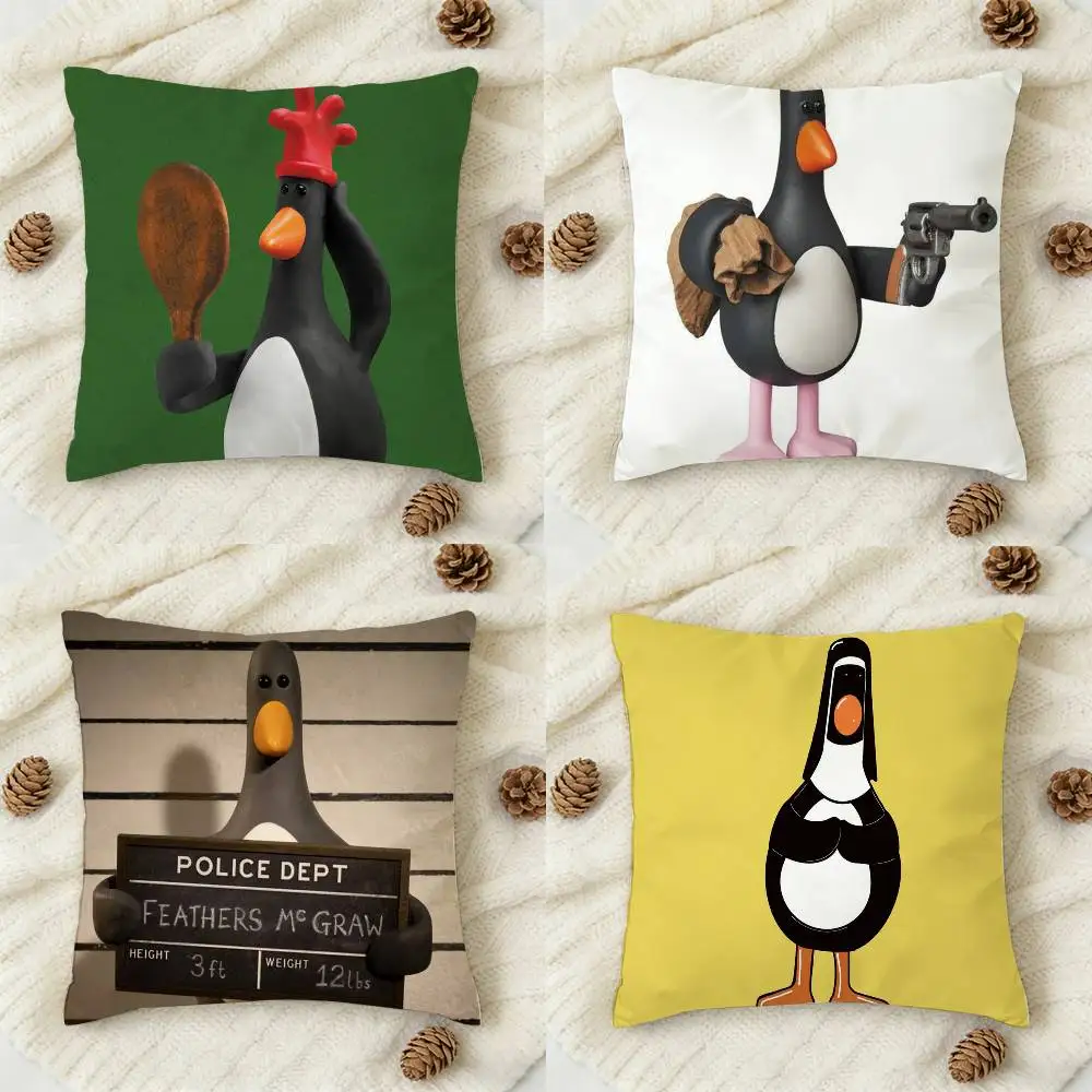 

Funny F-Feathers McGraw Double-sided Printed Square Decorative Cushion Cover for Sofa Living Room Home Decor