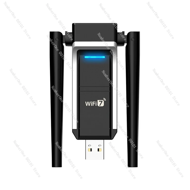 WiFi7 Gigabit drive-free USB wireless network interface card 6500M tri-band 5G wireless network interface card desktop laptop