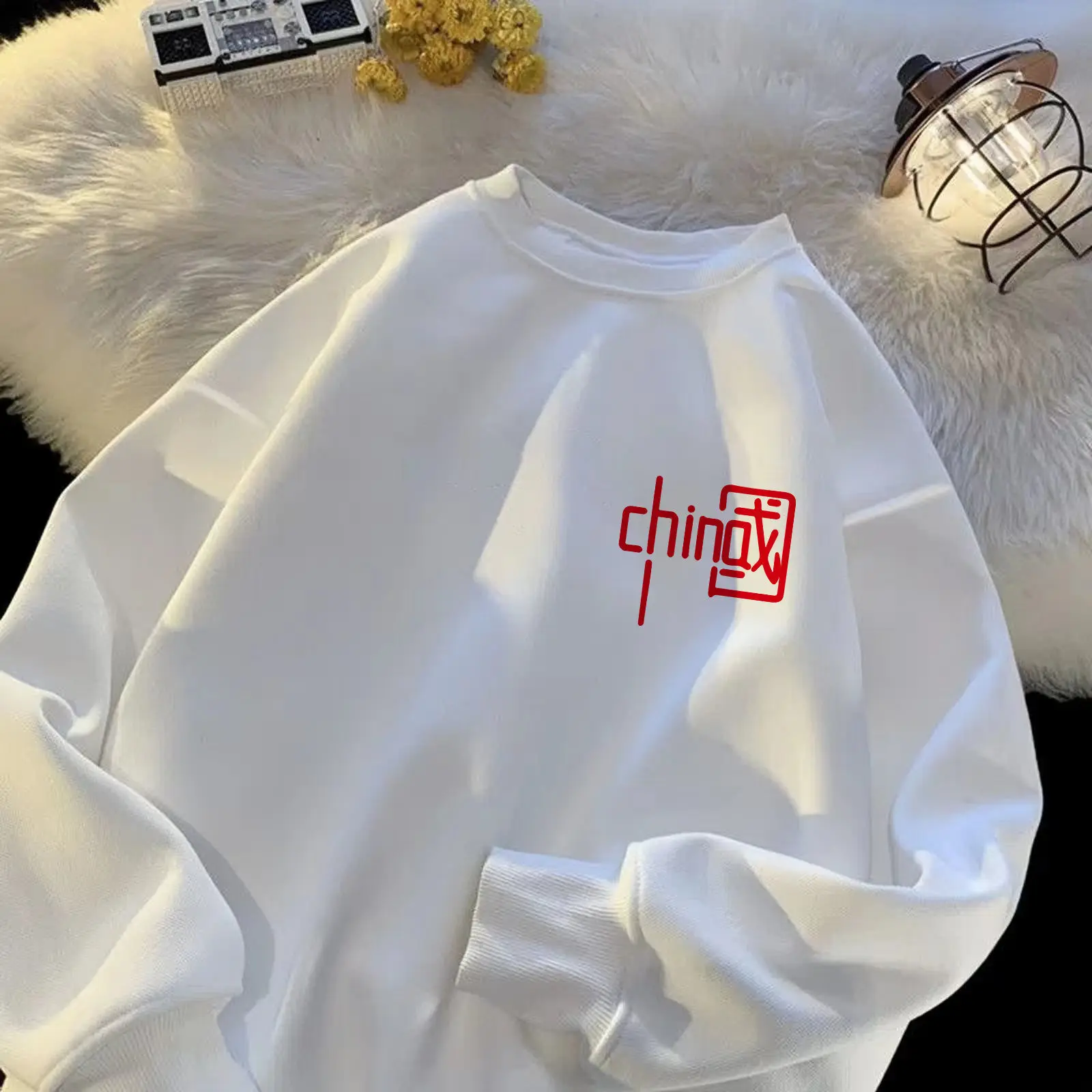 Women'S Sweatshirts Winter Clothing Woman Lightweight Spring Autumn Insfleece-Lined Versatile Cropped Slims Smooths Silhouette