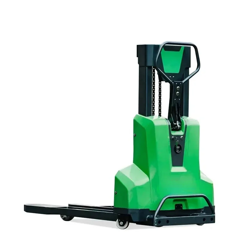 

Semi Self Loading Stacker 300kg Lift Self Loading Pallet with Lithium Battery