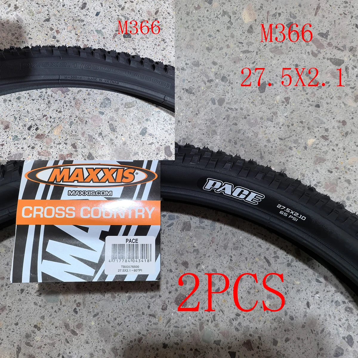 2 個 MAXXIS 26 自転車タイヤ M366 M333 26*2.1 27.5*1.95 MTB