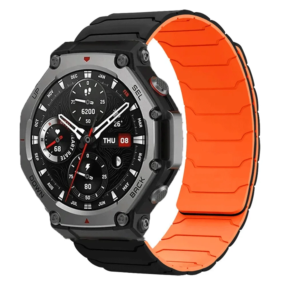 Correa magnética de silicona para Huami Amazfit T-Rex 3 2 1, pulsera deportiva para T-Rex 3Pro 48mm, accesorios T-Rex Ultra