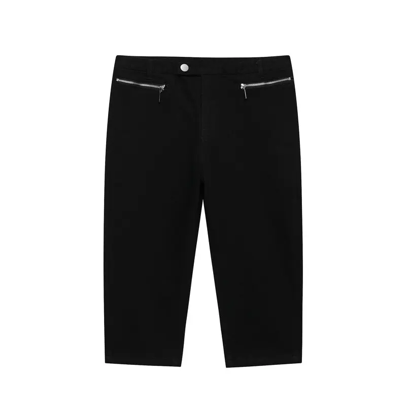Women's Casual Mid-Rise Five-Button Commuter Jeans Straight Leg Pants New Spring Summer Collection Versatile Casual Wear