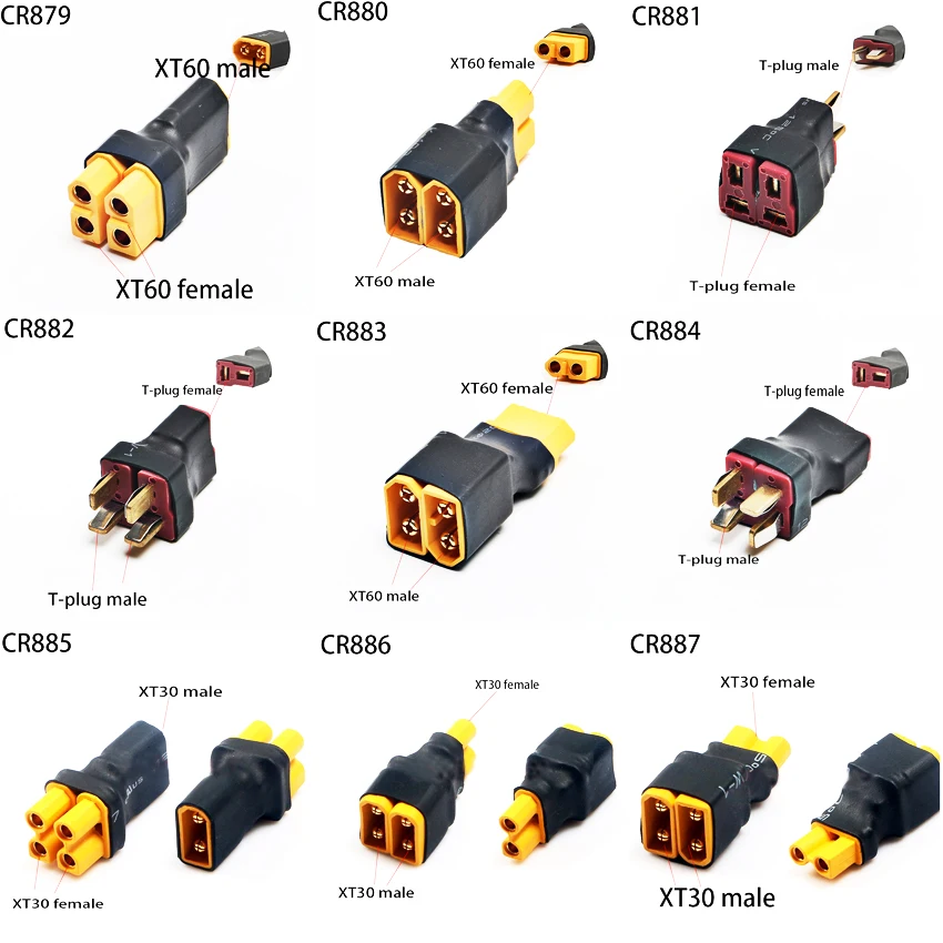 XT30 XT90 XT60 Parallel Adapter Connectors XT60 XT90 Series Connection Cable For RC Lipo Battery