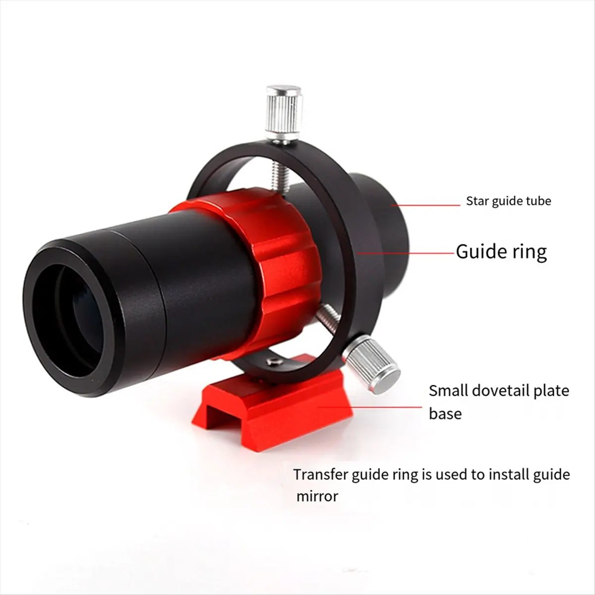 New Arrival Dovetail Rail Plate Telescope Finder Base Spacer Astronomy Telescope Mount Accessories Guide Dovetail Rail,Red