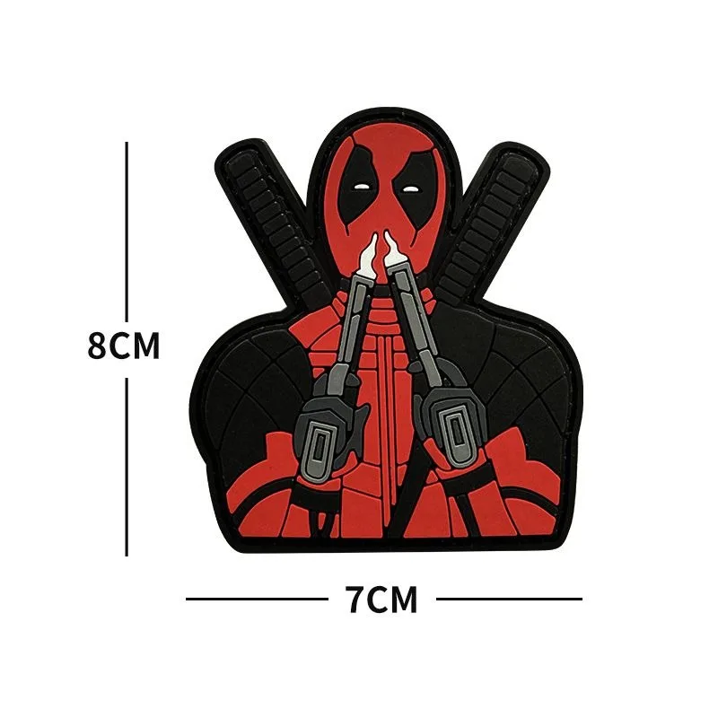 Anime Merchandise Deadpool Arm Patch Soft Rubber Sticker Creative Clothes, Shoes, Hats, and Backpacks Personalized Velcro Patch view 5