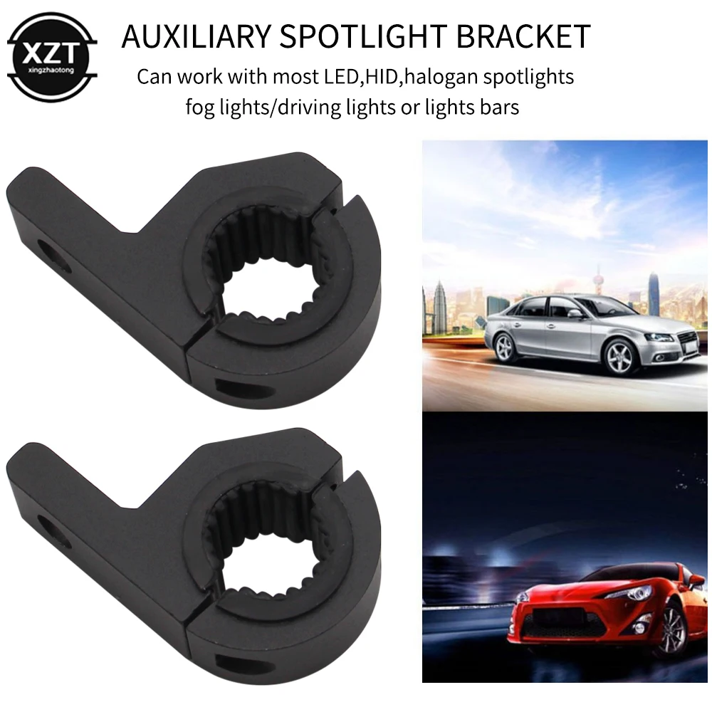 LED Light Bar Mounting Bracket Universal Adjustable Aluminium Horizontal Bar Clamps Roll Cage Clamp Mount for ATV SUV Off Road