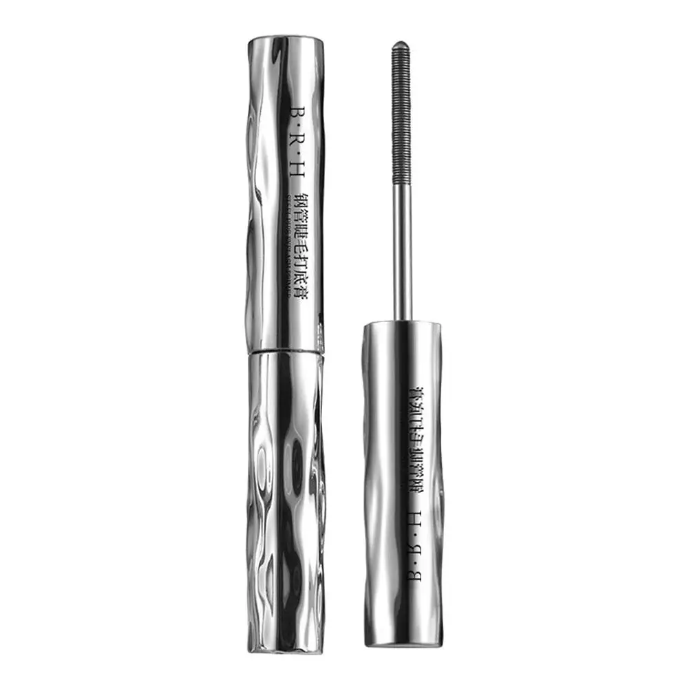 Eyelash Primer Mini Steel Tube มาสคาร่าสีดําธรรมชาติ 3D ผ้าไหมเส้นใย Eyelash Primer Non Smudging ขนตายาวนานยาวนาน