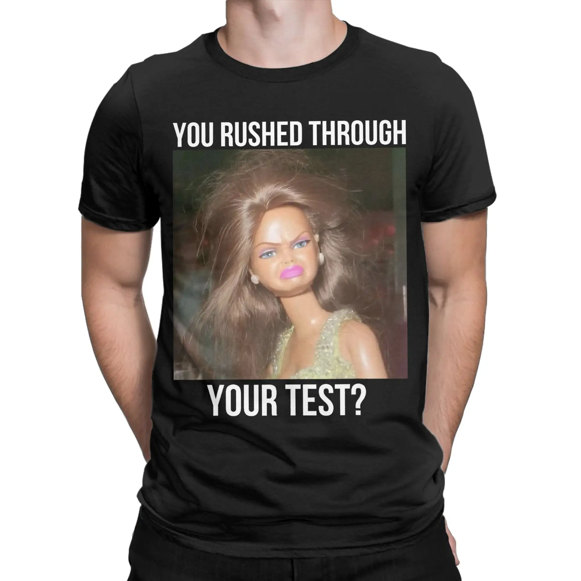 You Rushed Through Your Test Funny Test Day Teacher Meme T Shirt  Harajuku T Shirts Short-Sleeve Y2K Fun Tops Summer Clothing