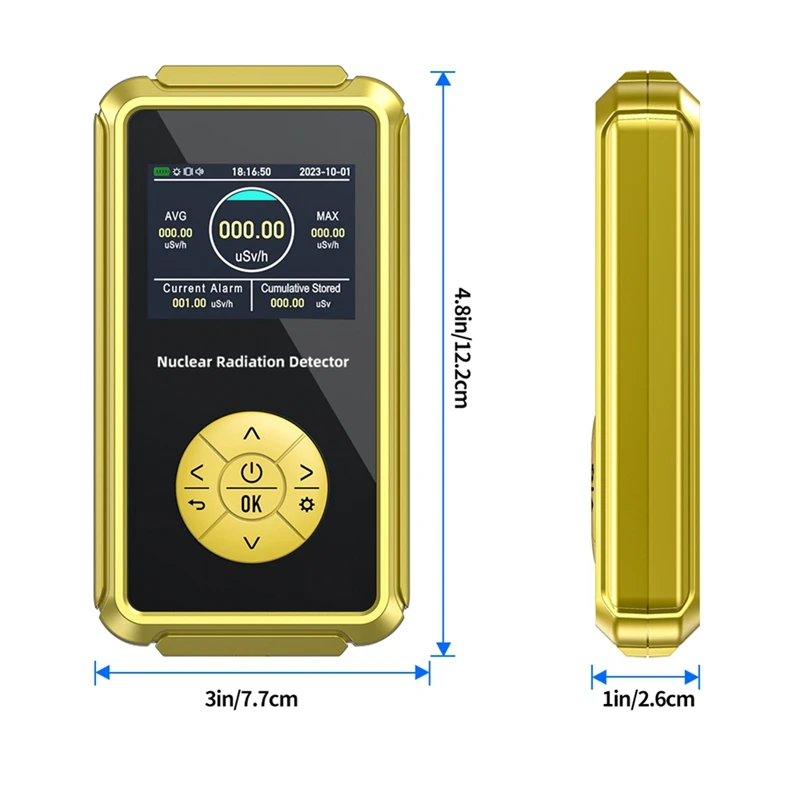 Geiger Counter Nuclear Radiation Detector Geiger Plate Radioactivity Detector For Nuclear Wastewater For PC Software Durable