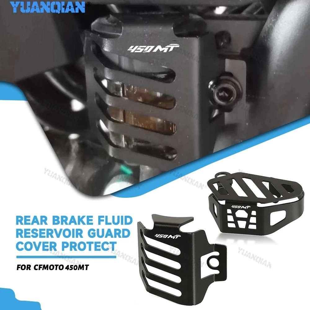 

For CFMOTO CF450MT CF 450MT 450 2024-2026 Motorcycle Front Brake Caliper Guard & Rear Brake Fluid Reservoir Guard Cover Protect