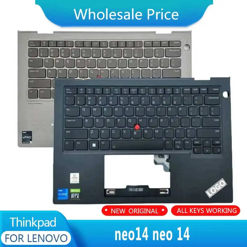 

New For Lenovo ThinkPad neo14 neo 14 Laptop Palmrest Case Keyboard US English Version Upper Cover