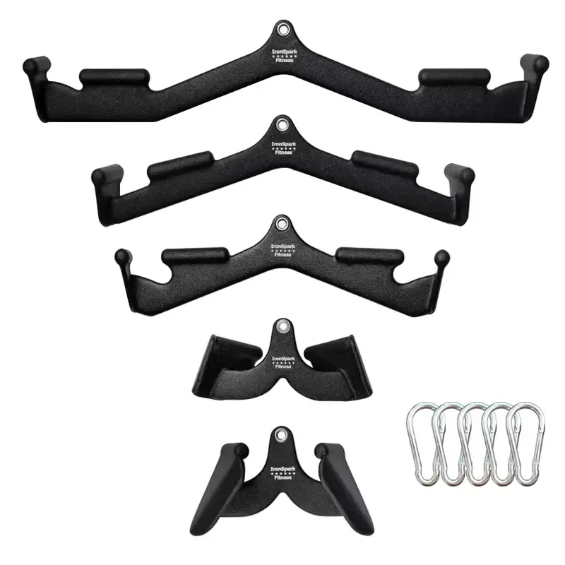 Magnetic Gym Handles for High Pull Down Rowing Machine Fitness Equipment Accessories Back Stretch Grips Strength Training
