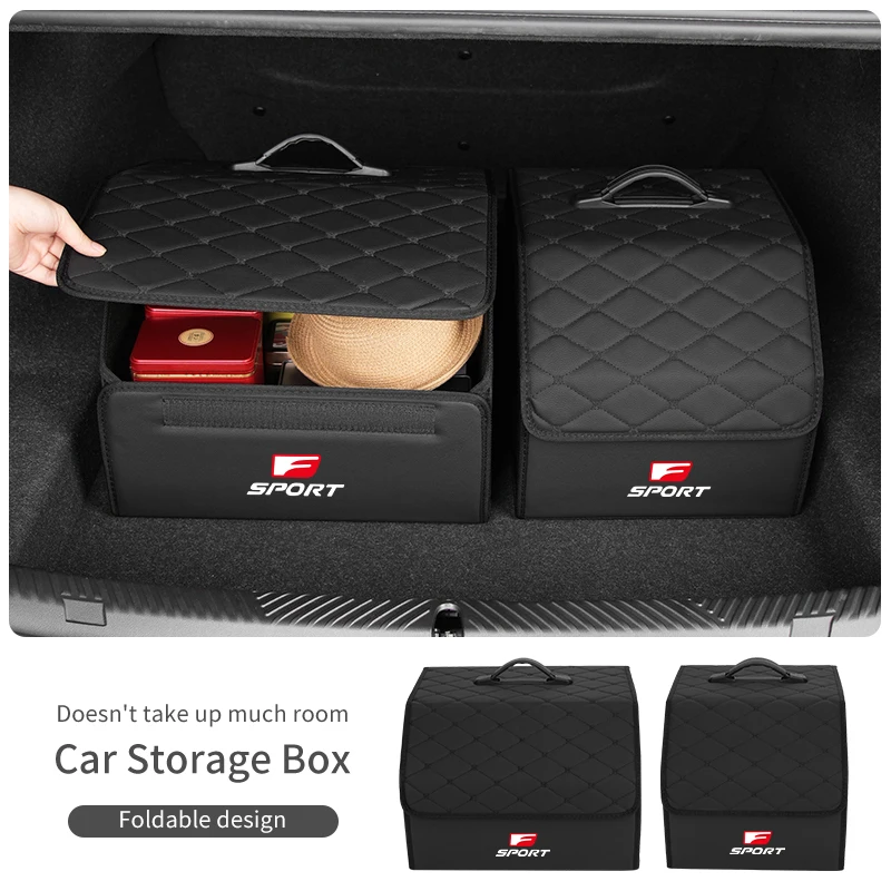 Car Boot Lattice Storage Box Clutter Handle Organiser For Lexus CT200h ES250 ES300h IS250 IS200 GS300 GS460 GX470 LS400 LX470 RC 