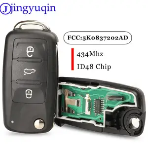 Jingyuqin-Key-Fernbedienung 434MHz ID48 Chip 5K083720 2AD/202q für VW Golf Tiguan Pole Passet CC Skodo MK6 Octava Jetta Beetle 6 Hauptverkaufsschlüsselauto Volkswagen - №1