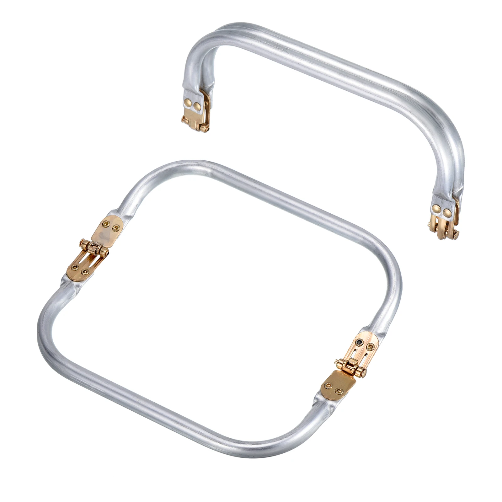 2Pcs Metal Purse Frame 15-35cm Rectangle Lock Frame Kiss Lock Clasp Bag Frame Hardware Replacements for DIY Purse Handle Bag