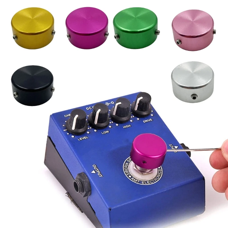 Universal Guitar Effect Pedal Footswitch Cap Nonslip Design Easy Installation 24BD