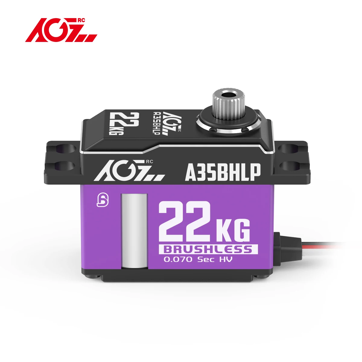 AGFRC Brushless 22KG Ultra Torque Mid Size Servo A35BHLP for 1/12 Scale RC Cars, 380-500 Size Helicopter Cyclic