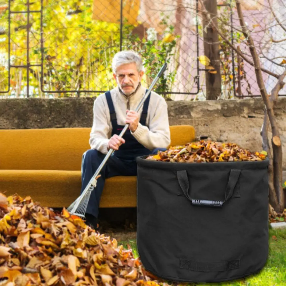

Reinforced Garden Leaf Compost Bag Heavy-duty Foldable Foldable Outdoor Garbage Bag Waterproof Flatable