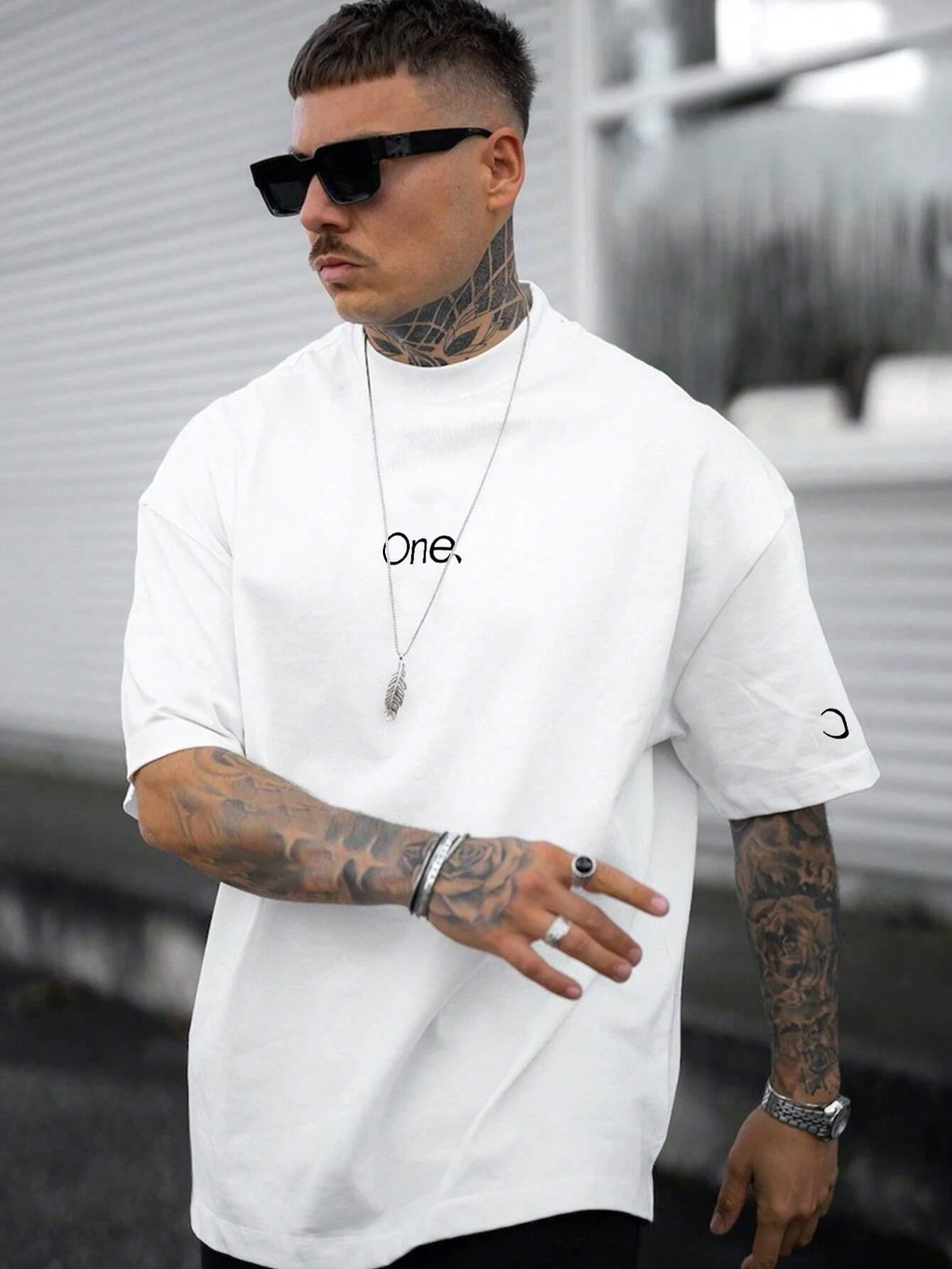 One Men Cotton T-shirt Luxury Brand Fashion Big Size Top Casual Short Sleeve Streetwear Classic New Arrival Print Tee S-4XL