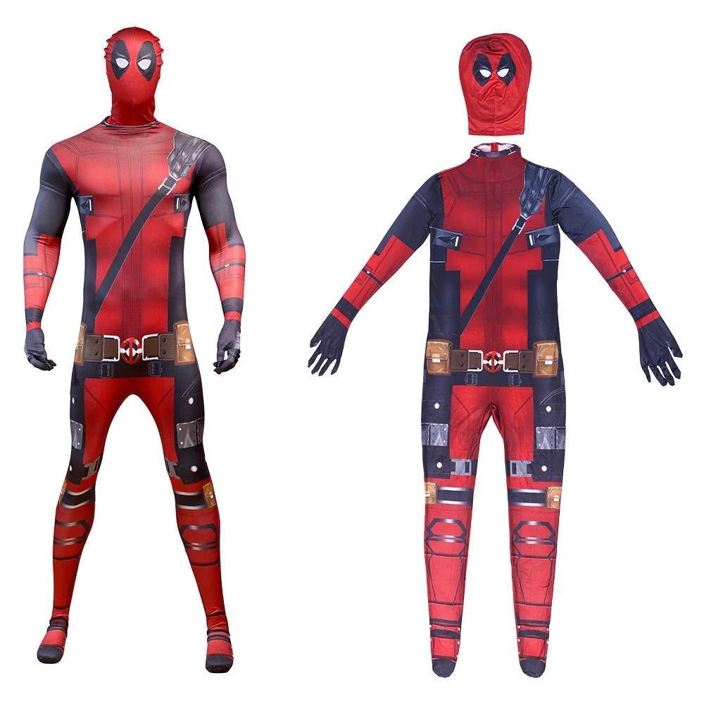 Kids Deadpool Cosplay Costume Superhero Gifts Deadpool Jumpsuit Kids Costumes Superheroes Children Suit Halloween Child Costume image 6