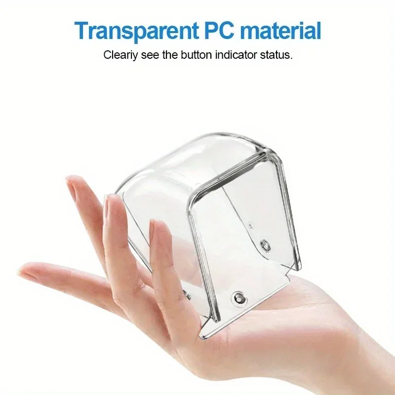 2PCS Wireless Doorbell Cover Outdoor Waterproof Call Cover Transparent Door Protector Dustproof Ring Bell Button Rain Cover