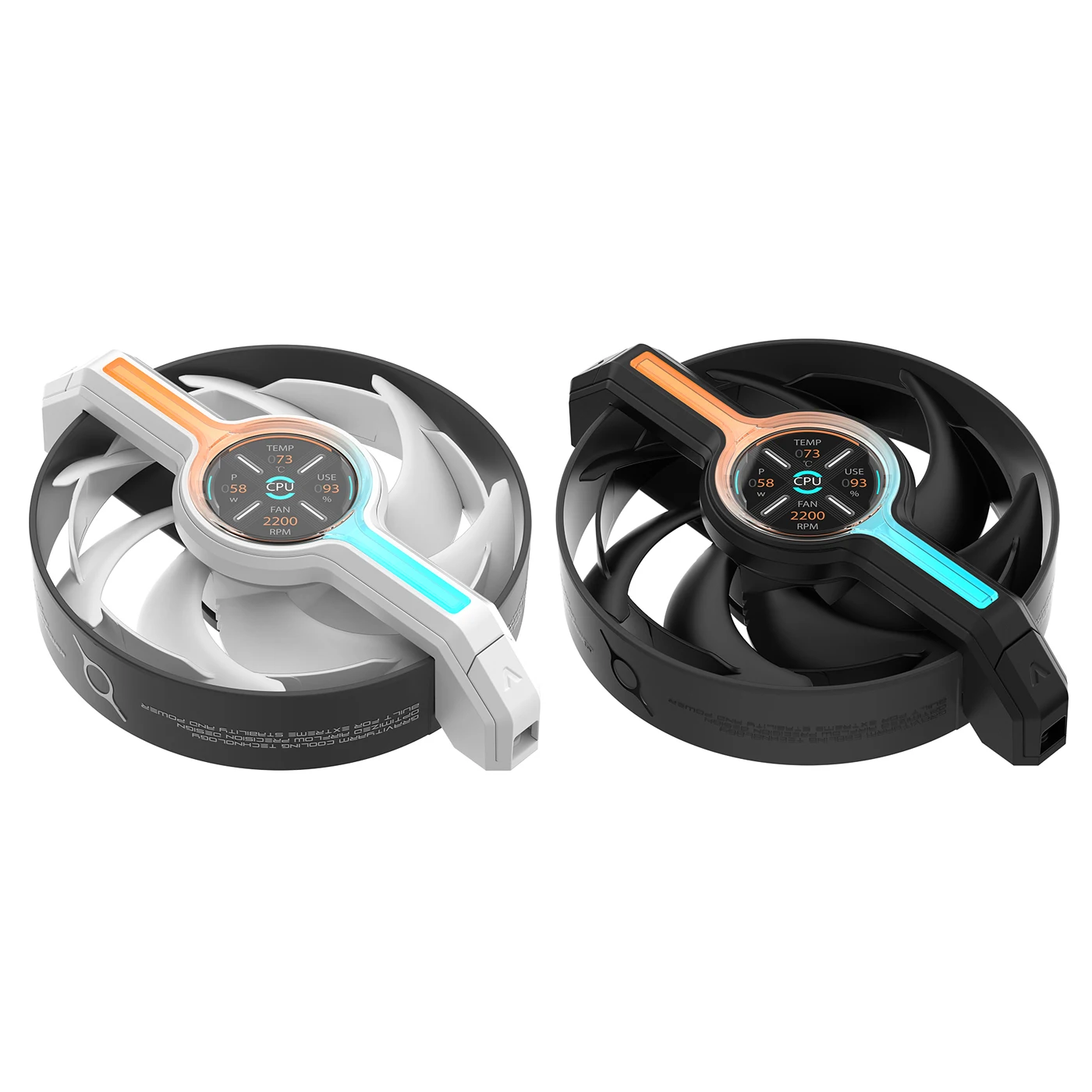 

ALSEYE Φ12 Pro Max Case fan 1.5-inch high-definition screen Custom animations and pictures ARGB PWM Hidden screw