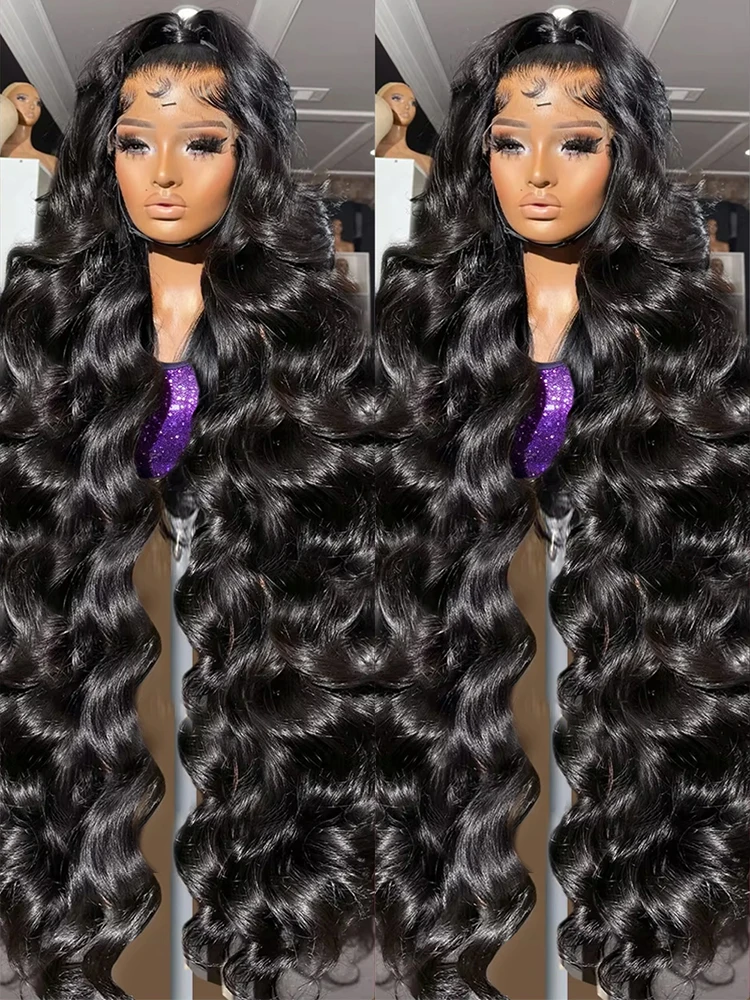Transparent Glueless 5x5 Lace Closure Wig Pre Plucked For Women 36 40 inch Water Wave 13x6 HD Lace Frontal Wig High-quality Raw Brazilian 13x4 Loose Body Wave Human Hair Wigs