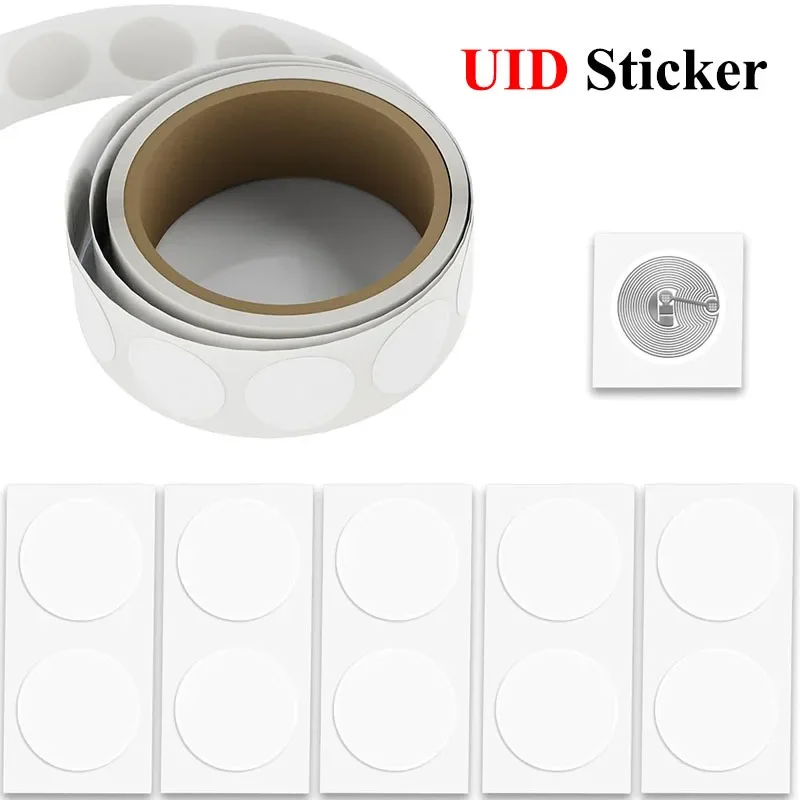 10-100Pcs/lot UID Changeable S50 1K NFC Sticker ISO 14443A RFID Chip Tag Lable Sector 0 Block 0 Rewritable Blank Card Copy Clone