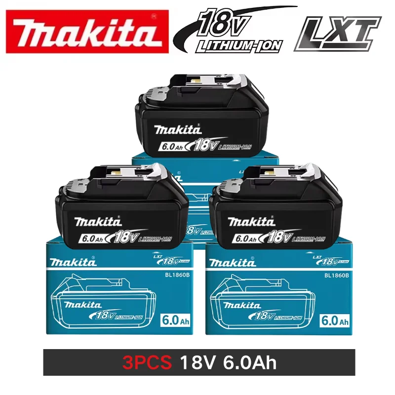 100% Genuine 18V Makita 6Ah Makita Battery BL1840 BL1830B BL1850B BL1850 BL1860 BL1815 Replacement Lithium Battery image 3