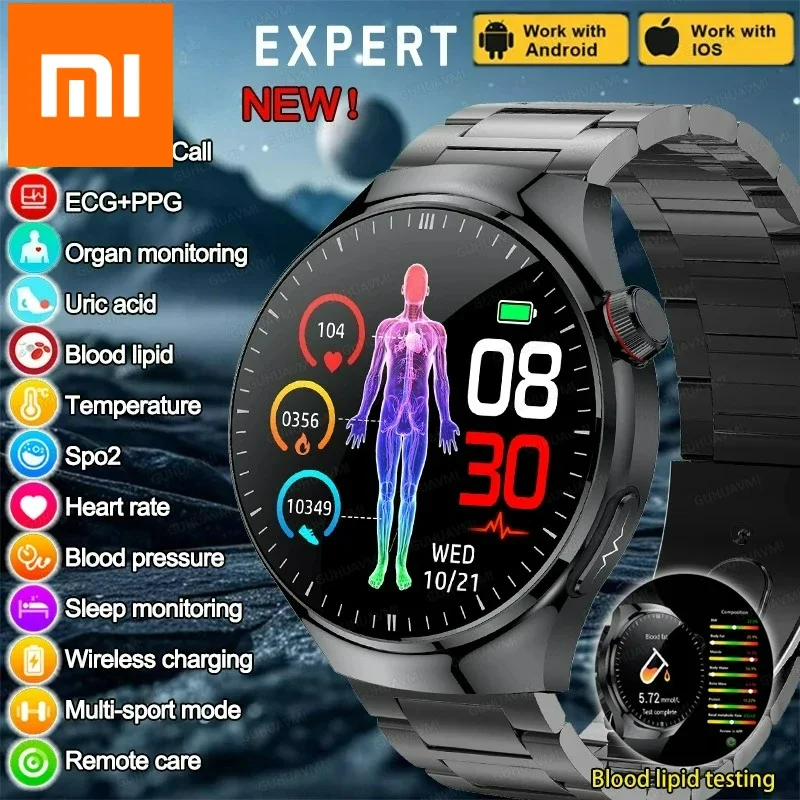 

Xiaomi 2026 Expert Смарт-часы Артериальное давление Липиды в крови Мочевая кислота ЭКГ + PPG Температура тела Bluetooth Вызов Здоровье Смарт-часы