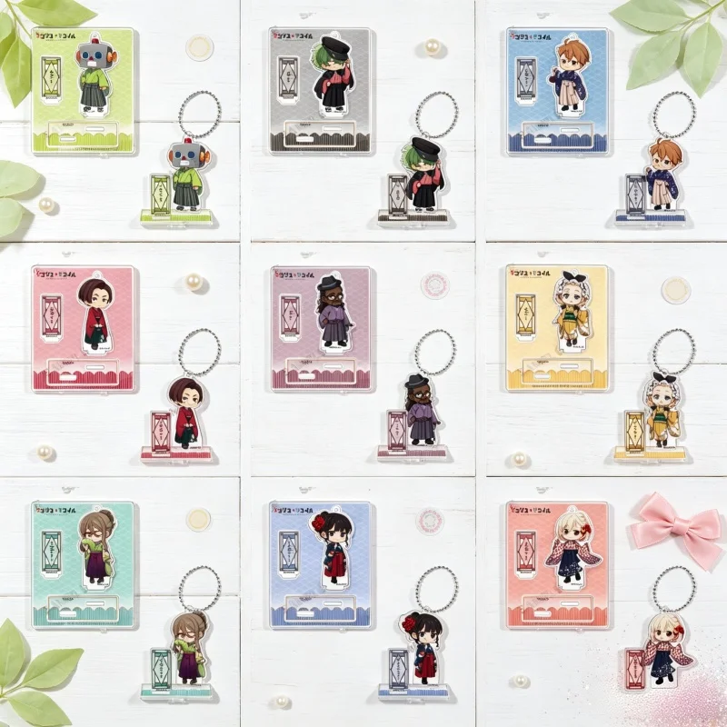 9PCS Anime Lycoris Recoil 10CM Acrylic Stand Model Plate Keychain Desktop Ornament Chisato Nishikigi/Takina Inoue FACTORY STORE