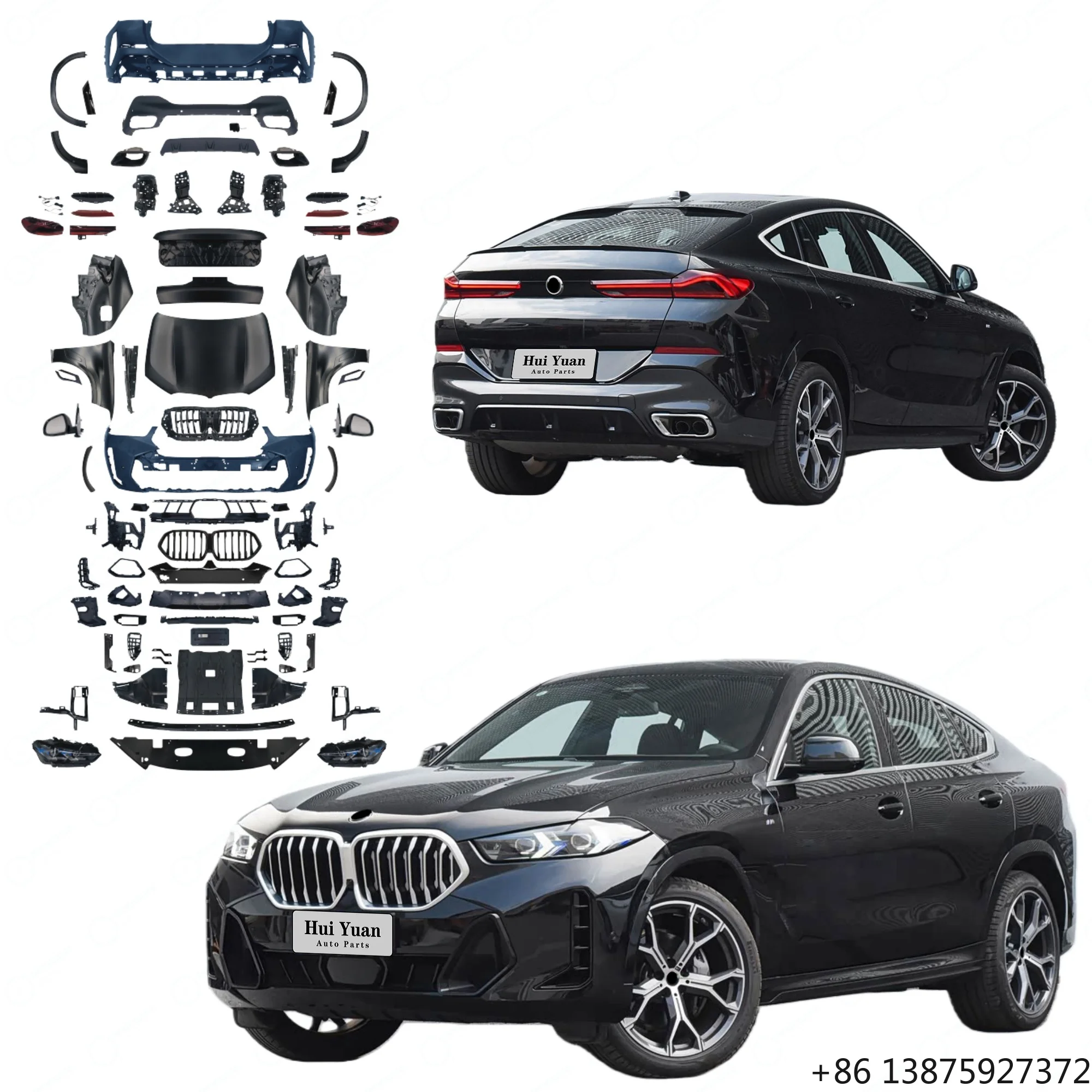 

Автозапчасти для X6 E71 (2007+) для обновления до модели 2025 G06 LCI X6 M-TECH: передние и задние бамперы, решетка радиатора